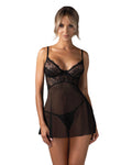 Obsessive - Perisia babydoll et string - Noirs - ITX-P00686 - image 1