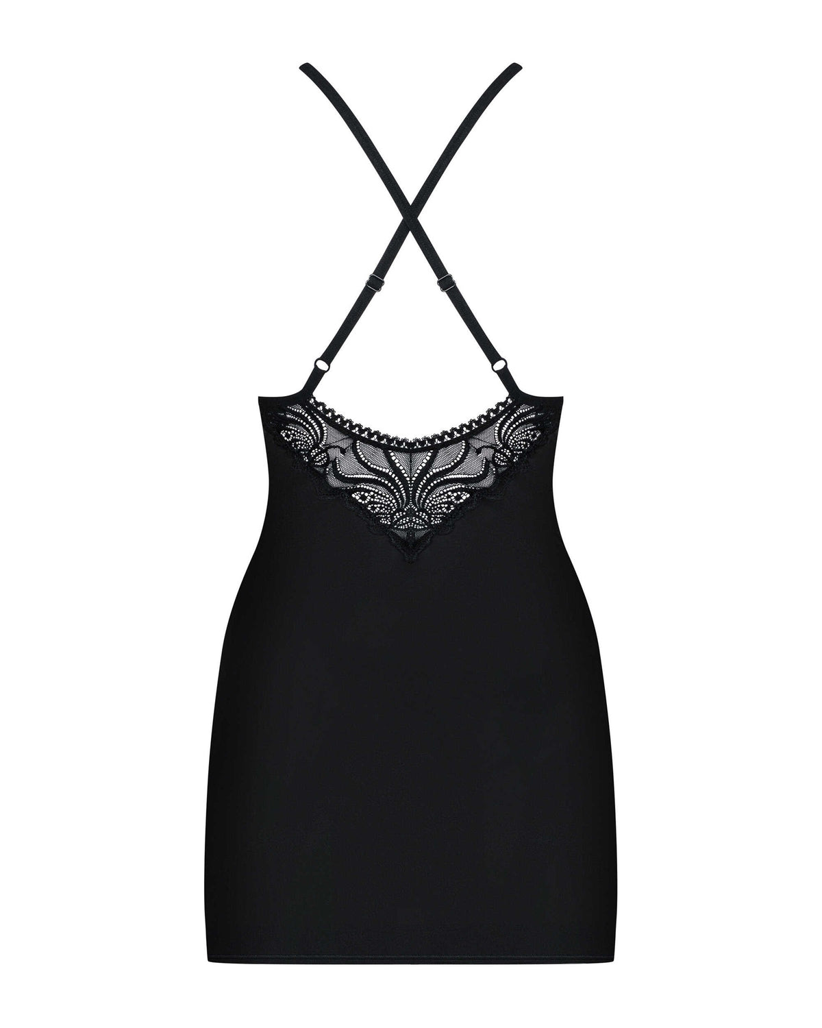 Obsessive - 828-CHE-1 Nuisette et String - Noir - ITX-P00698 - image 4