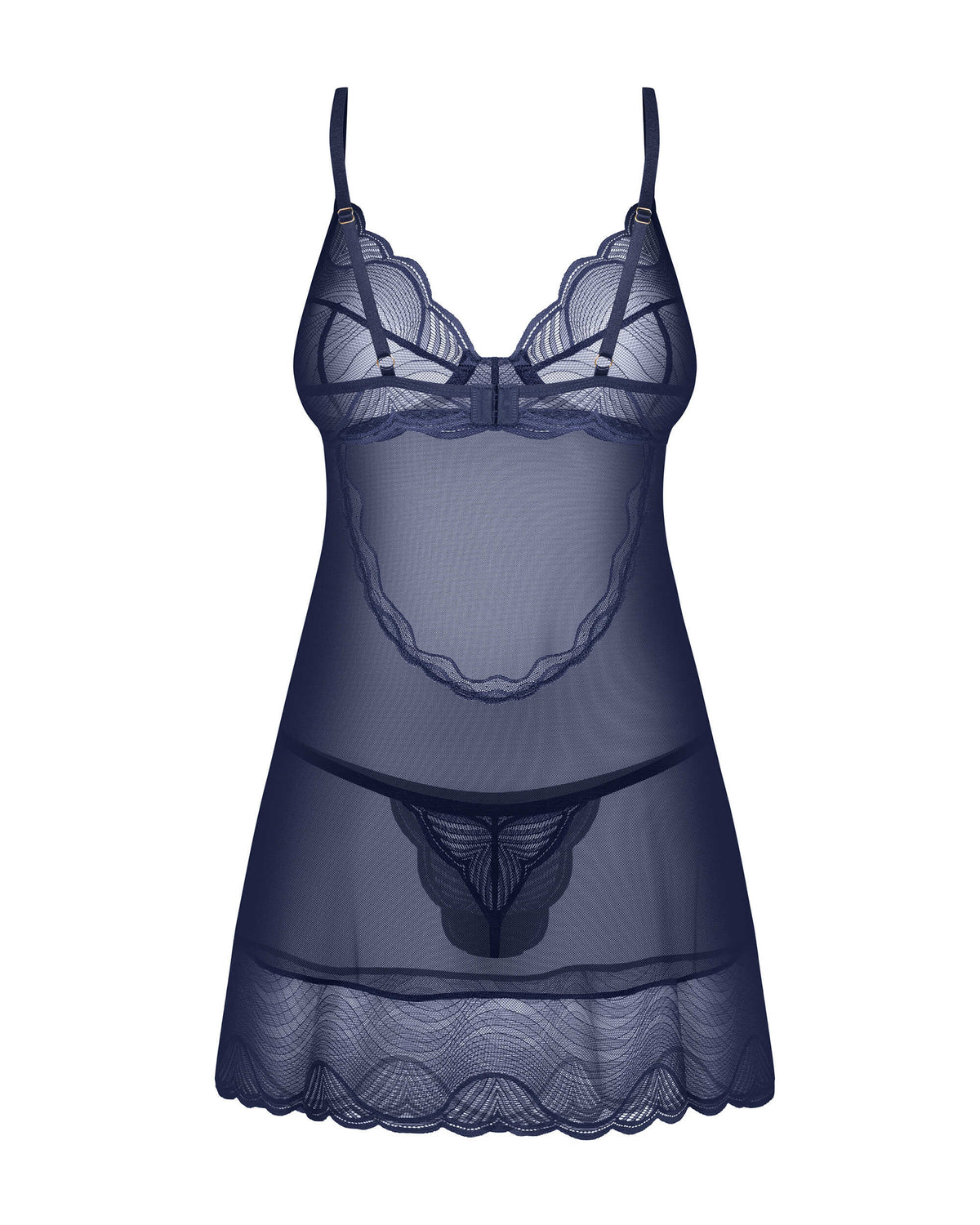 Obsessive - Nightly Blue nuisette et string - Bleu - ITX-P00745 - image 5