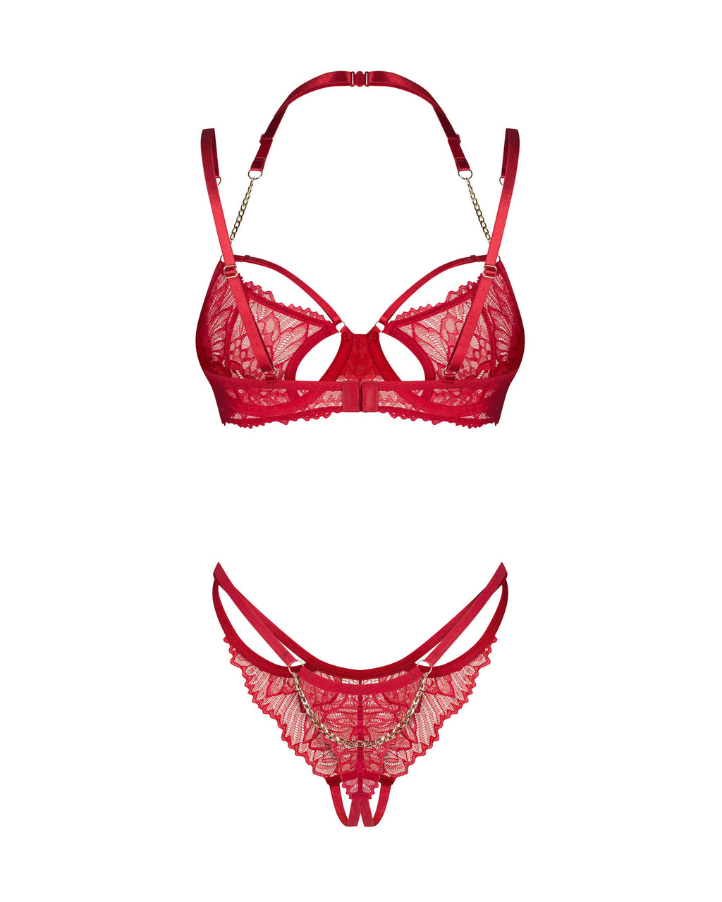 Obsessive - Matildea ensemble lingerie ouvert rouge - ITX-P00905 - image 5