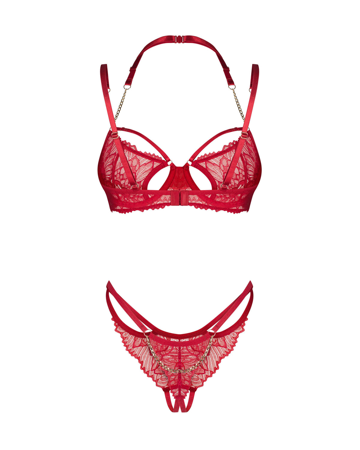Obsessive - Matildea ensemble lingerie ouvert rouge - ITX-P00905 - image 5