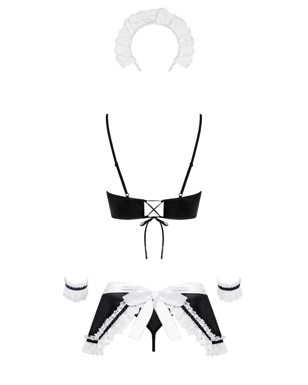 Obsessive - Maid set Costume de soubrette - Noir - ITX-P00979 - image 5