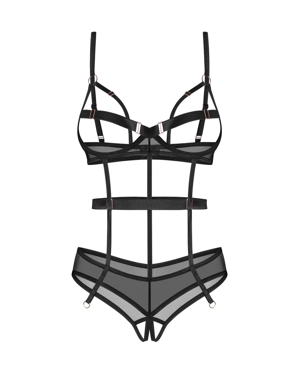 Obsessive - Euridia body ouvert - Noir - ITX-P01069 - image 4