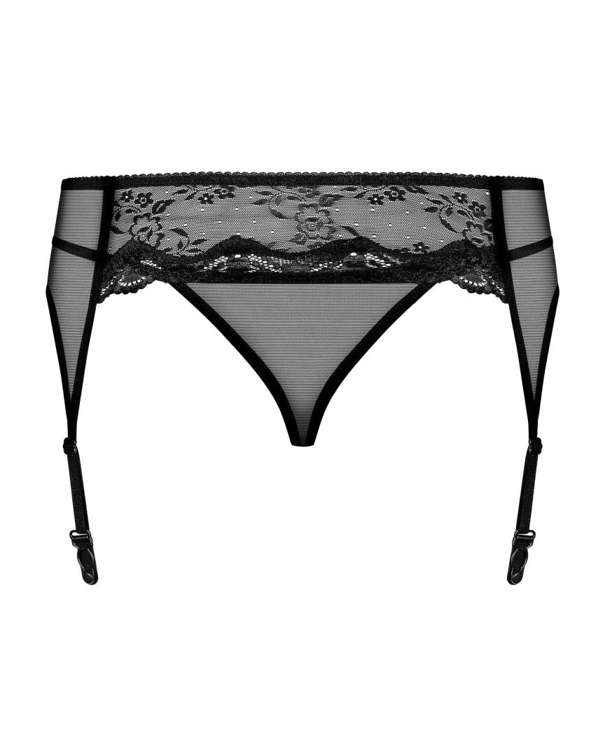 Obsessive - Charms Porte-jarretelles et String - Noir - ITX-P01116 - image 5