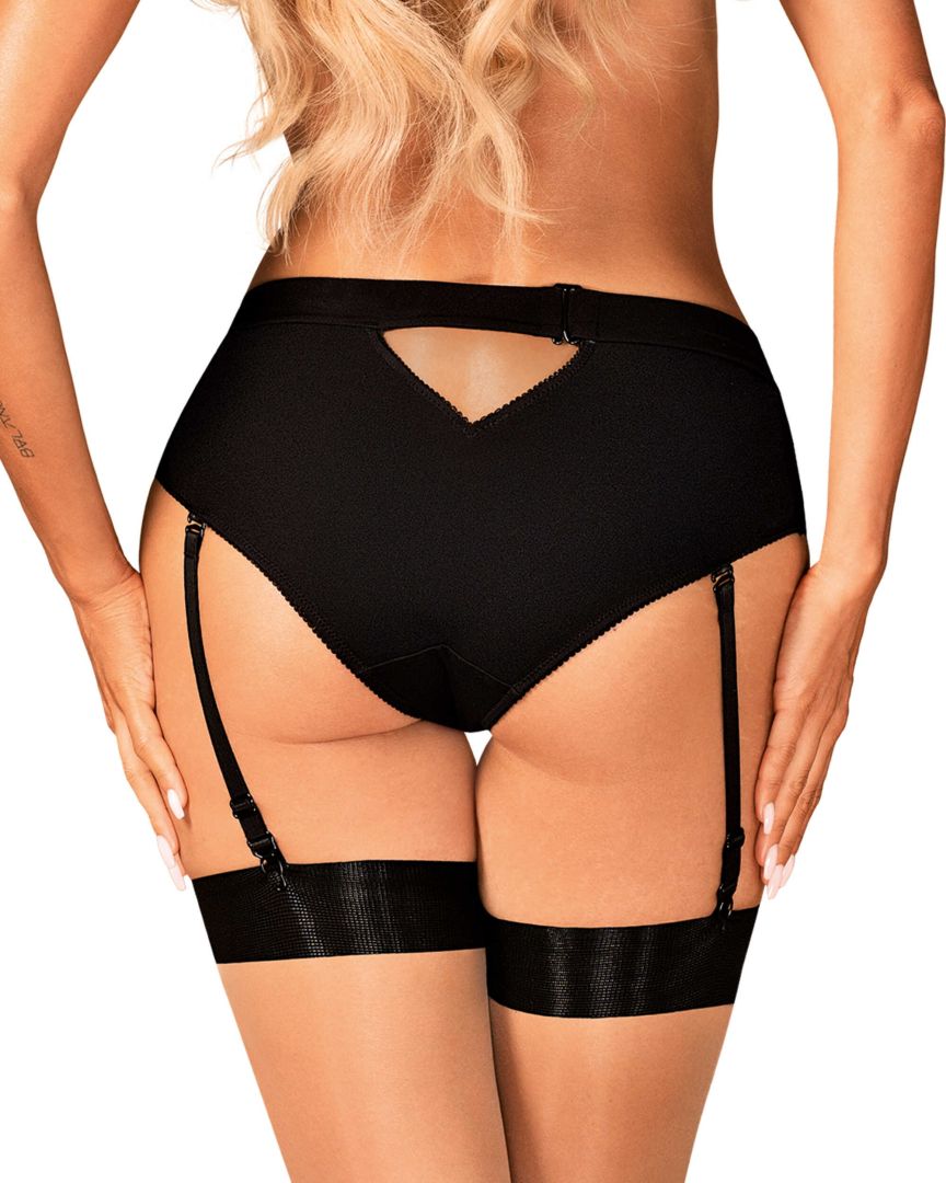 Obsessive - Editya Culotte jarretière Noire - ITX-P01382 - image 4