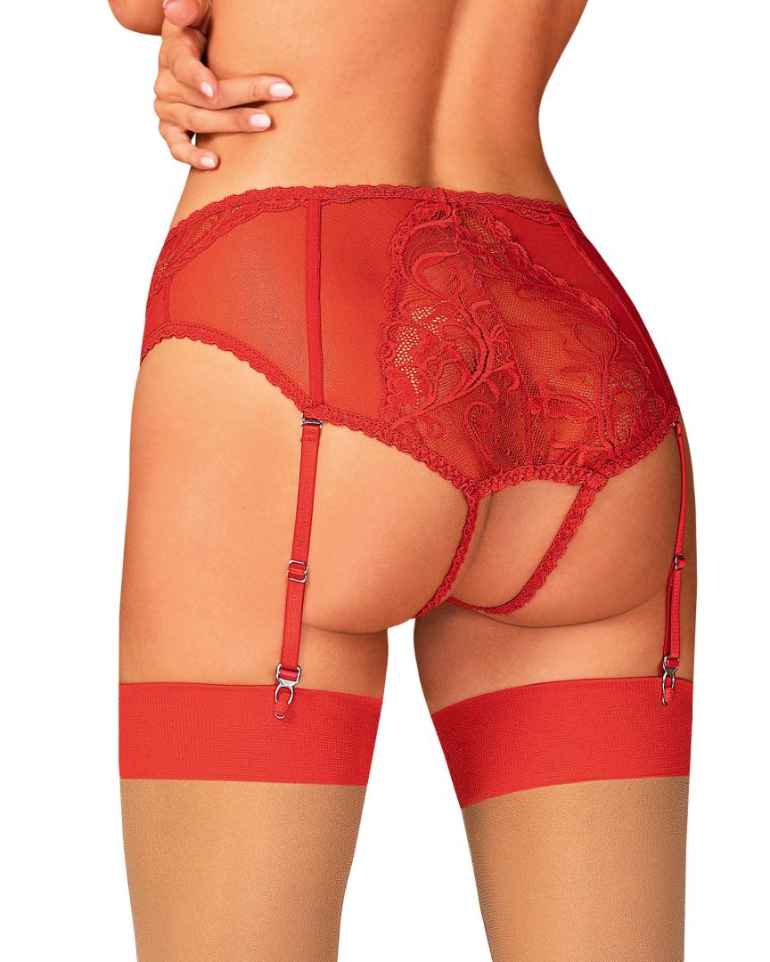 Obsessive - Dagmarie Culotte jarretière Rouge - ITX-P01384 - image 2