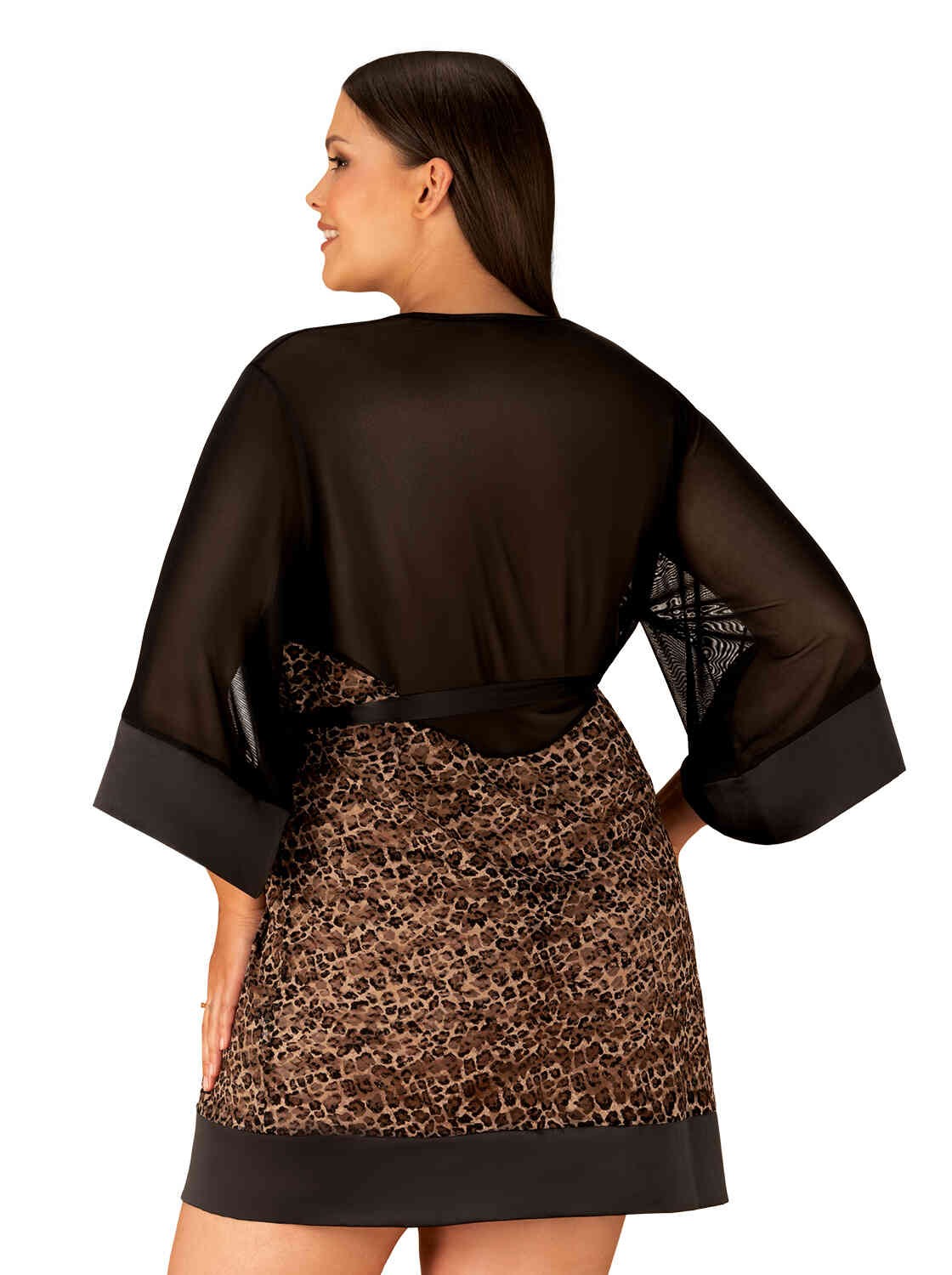 Obsessive - Allunes Peignoir - Noir - ITX-P01766 - image 3