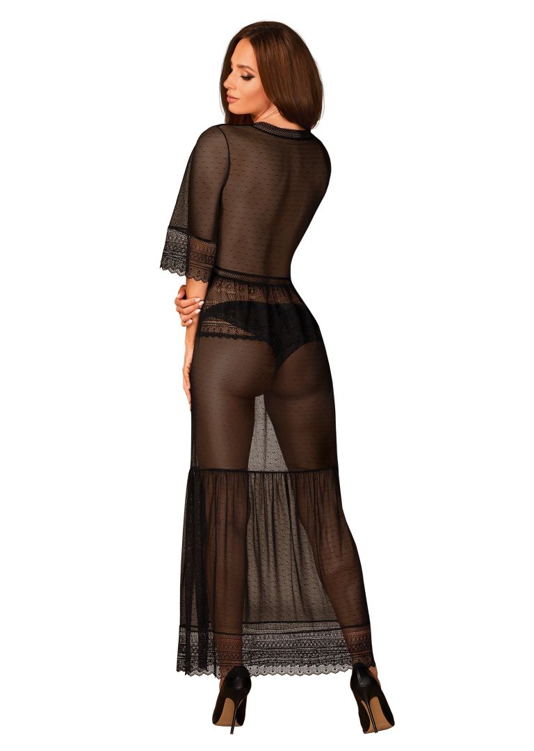 Obsessive - Estiqua peignoir noir - ITX-P01773 - image 4