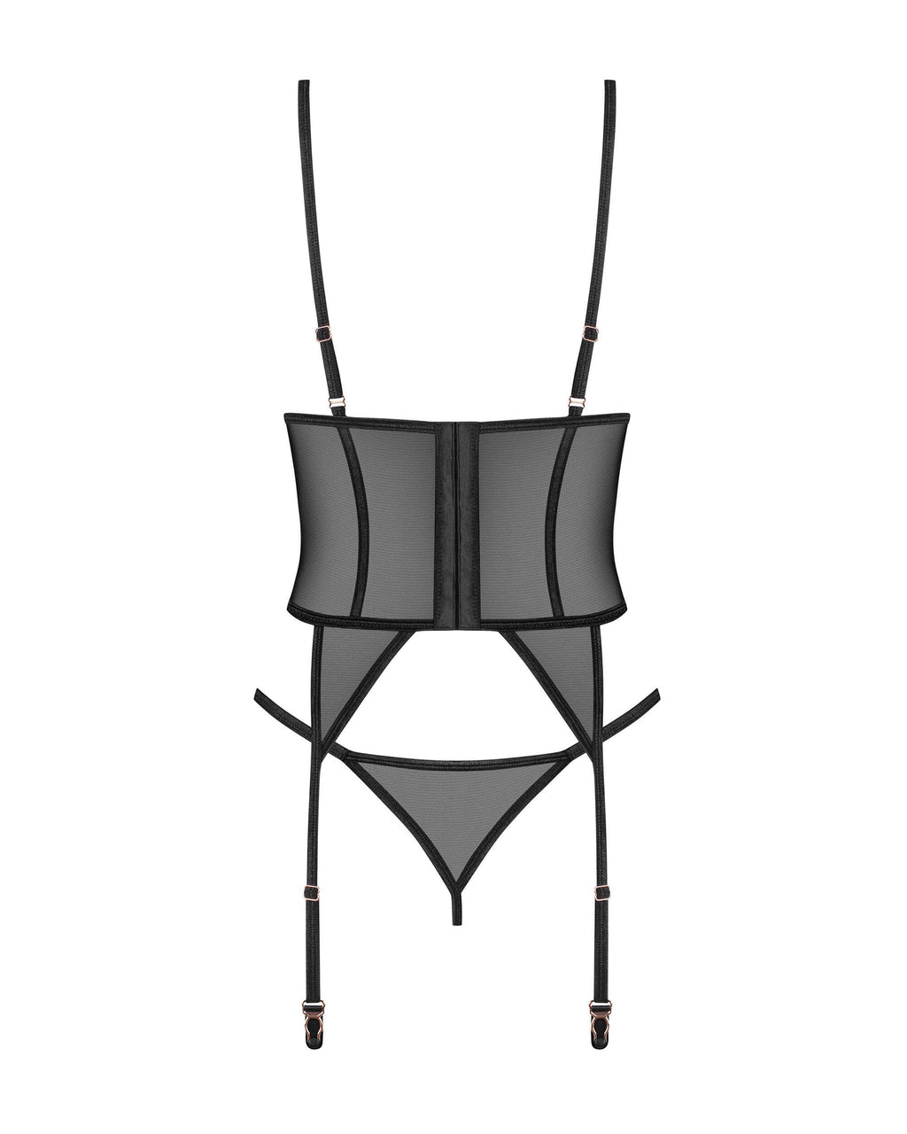 Obsessive - Euridia corset et string - Noirs - ITX-P01814 - image 5