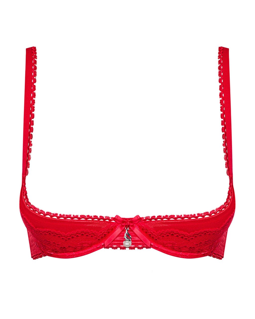 Obsessive - Lovica Demi Soutien-gorge - Rouge - ITX-P02222 - image 5