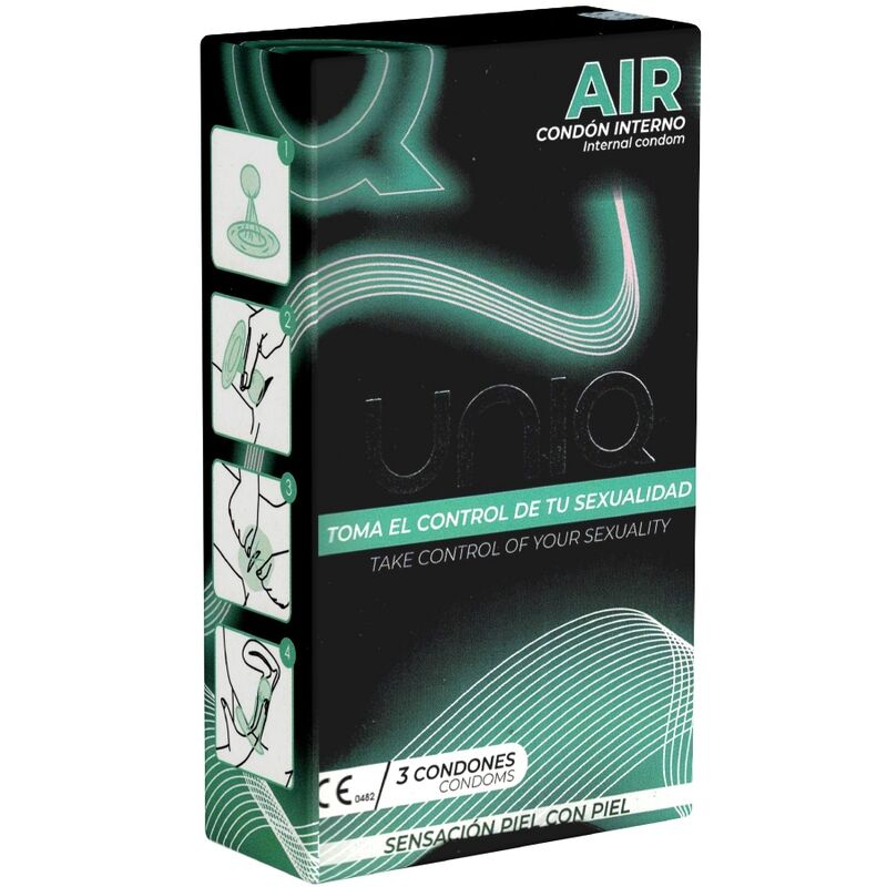 UNIQ AIR – Préservatif Interne Sans Latex – Boîte de 3