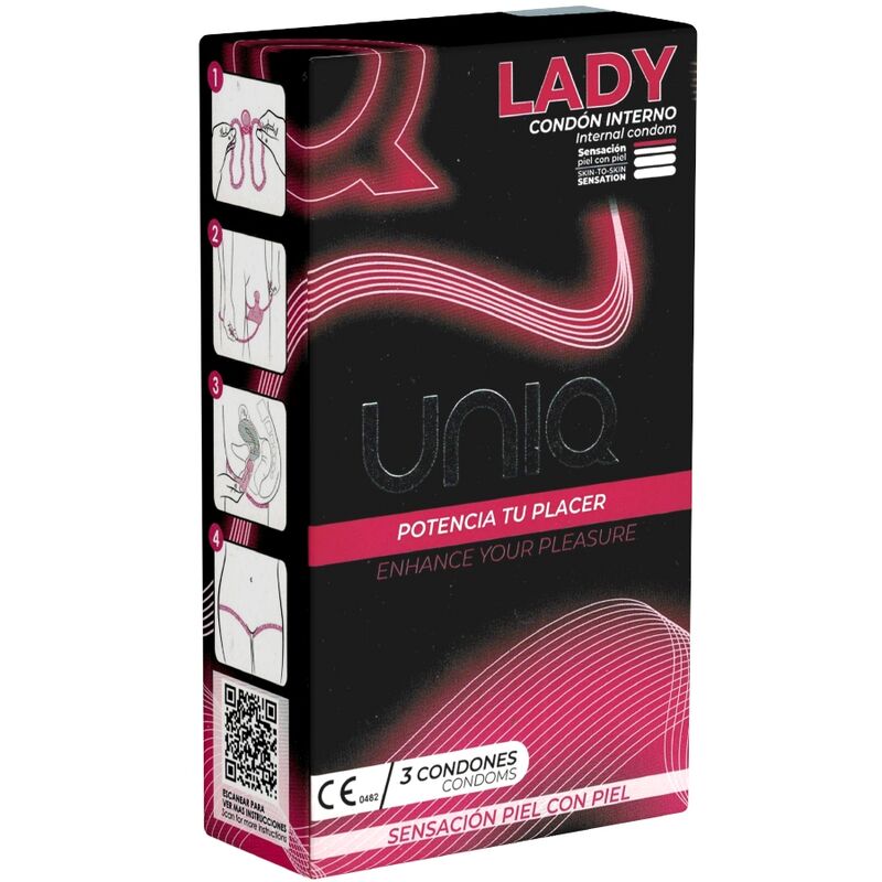 UNIQ LADY – Préservatif Interne Sans Latex – Boîte de 3