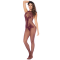 Combinaison Mapalé en résille cerise
