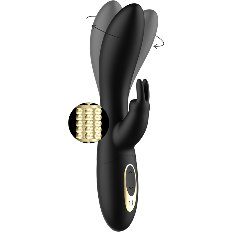 IBIZA – VIBROMASSEUR LAPIN ROTATIF PERLÉ,