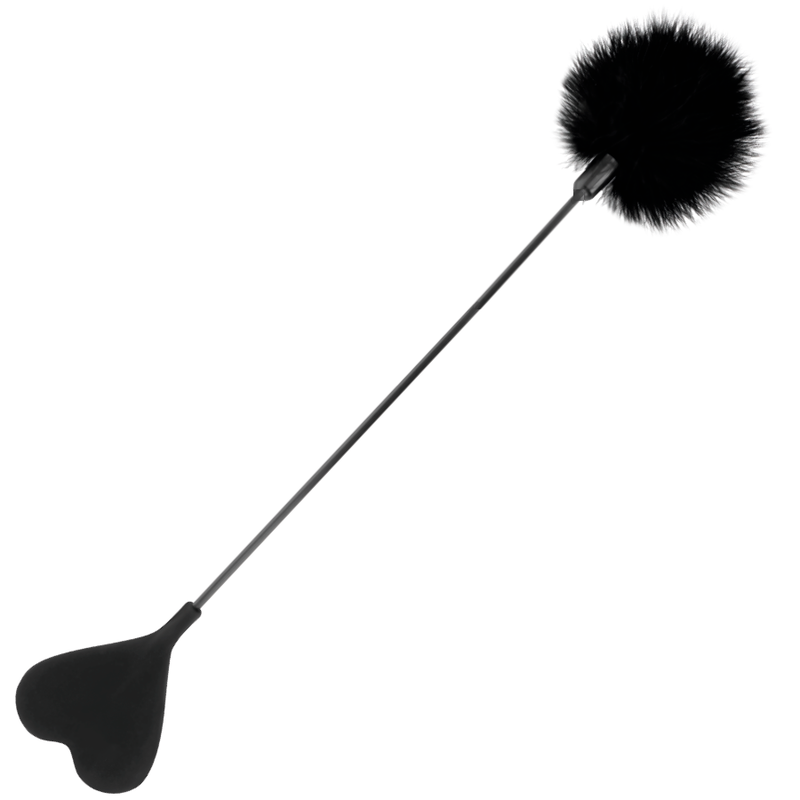 DARKNESS – FOUET PLUMEAU COQUIN NOIR 40 CM D-221179