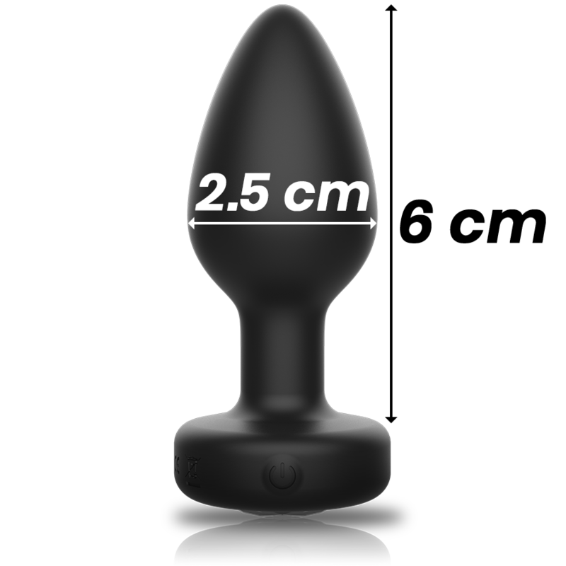 Ibiza - Plug anal vibrant en silicone avec télécommande sans fil - Taille S