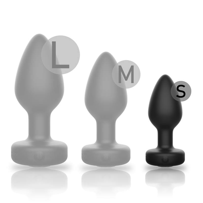 Ibiza - Plug anal vibrant en silicone avec télécommande sans fil - Taille S