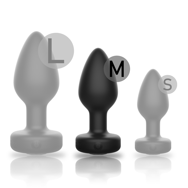 Ibiza - Plug anal vibrant en silicone avec télécommande sans fil - Taille M
