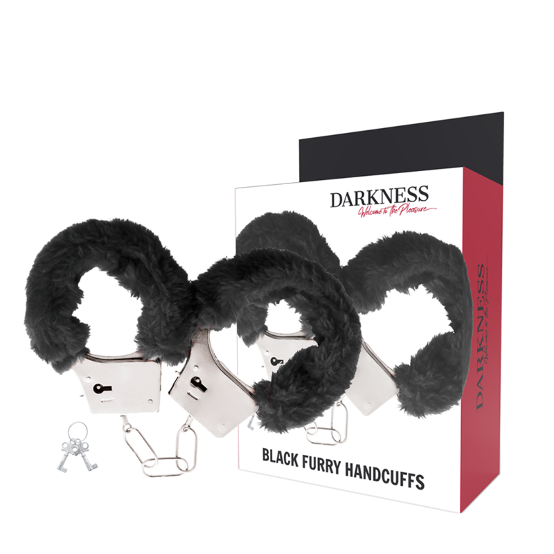 DARKNESS – MENOTTES EN MÉTAL DOUBLÉES FOURRURE