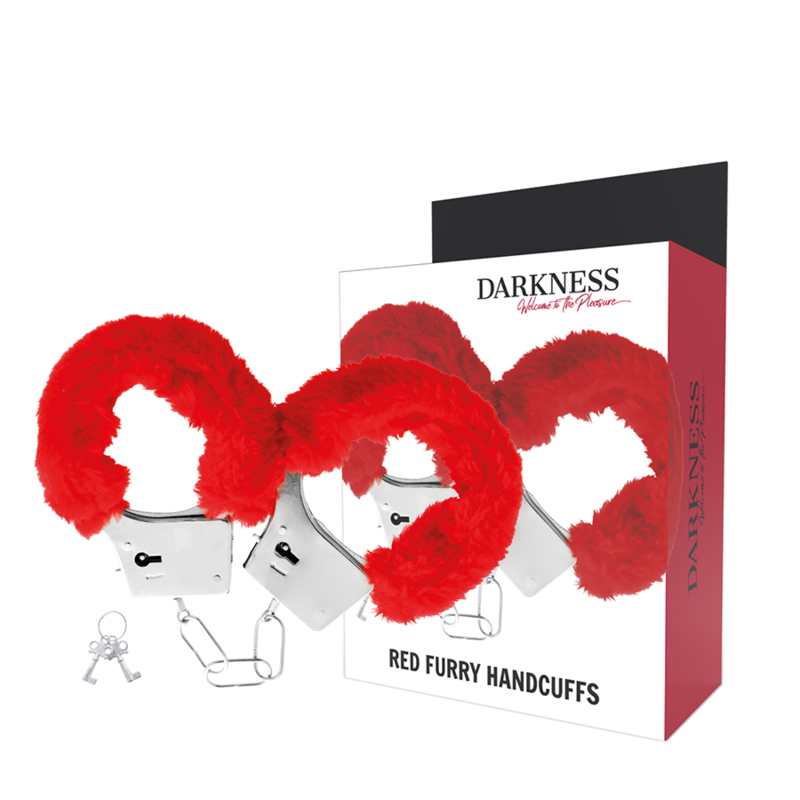 DARKNESS – MENOTTES EN MÉTAL DOUBLÉES FOURRURE