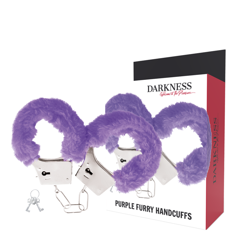 DARKNESS – MENOTTES EN MÉTAL DOUBLÉES FOURRURE