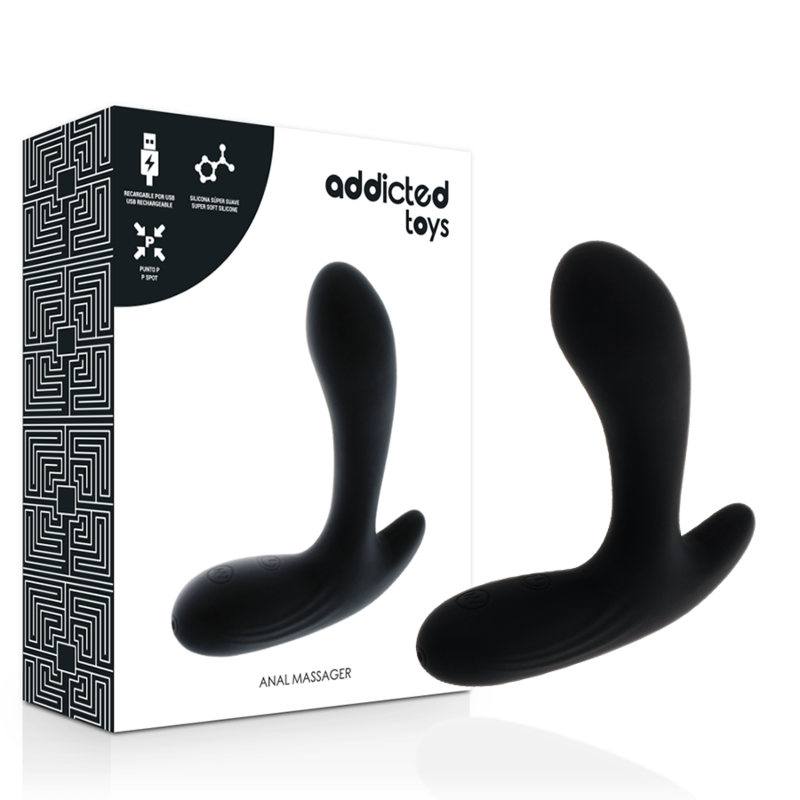 ADDICTED TOYS – Masseur anal vibrant noir