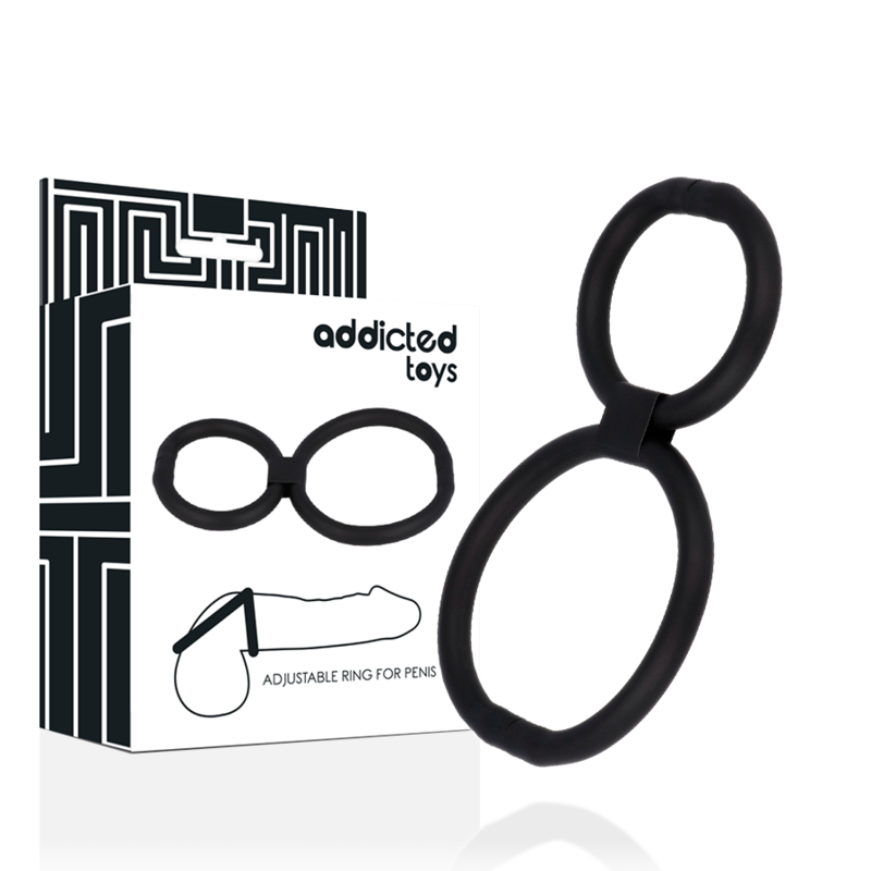 ADDICTED TOYS – Anneaux réglables pour pénis – vue principale