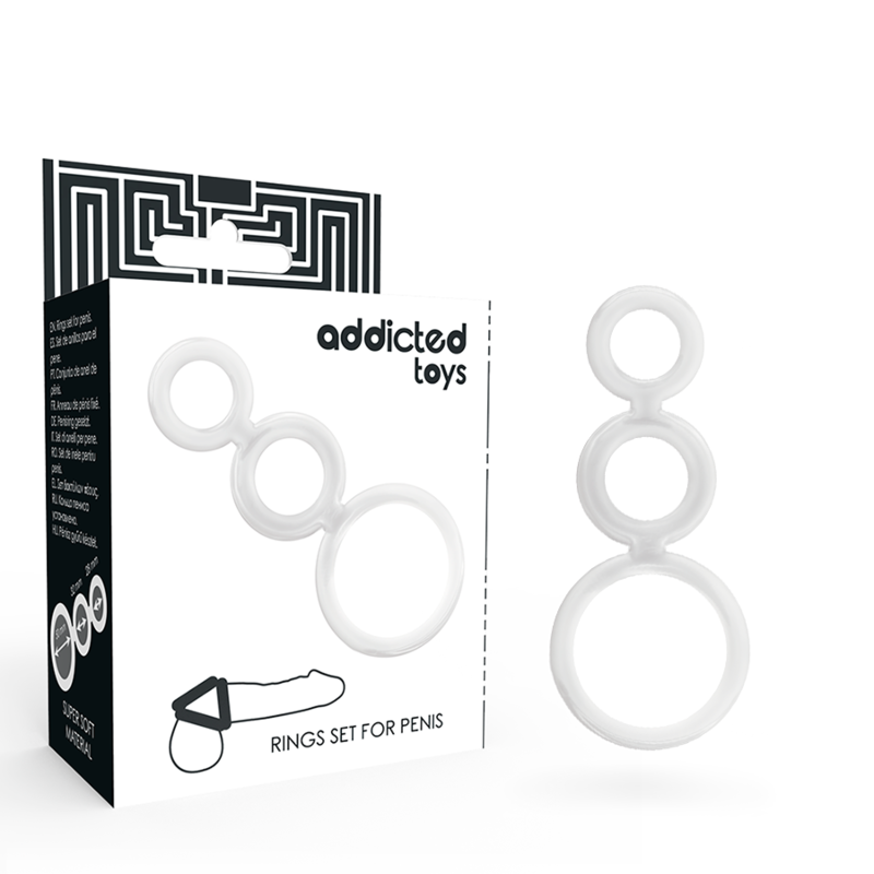 ADDICTED TOYS – Anneaux pour pénis – vue complémentaire