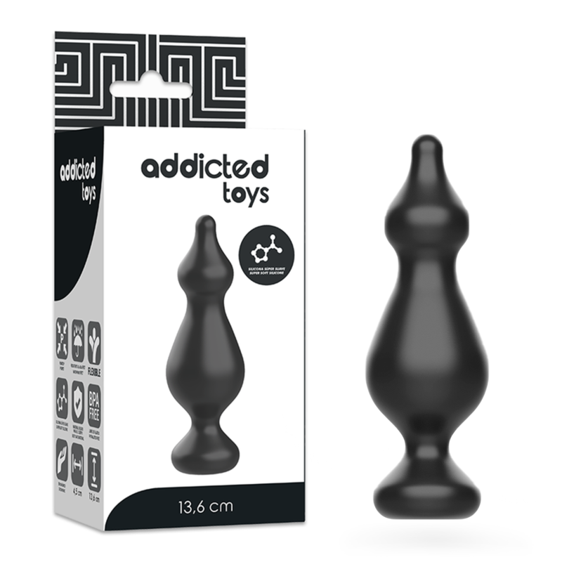 ADDICTED TOYS – Plug sexuel anal noir – vue complémentaire