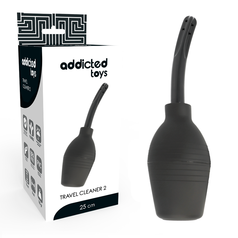 Poire de lavement anal Squeeze Clean noire ADDICTED TOYS – vue principale