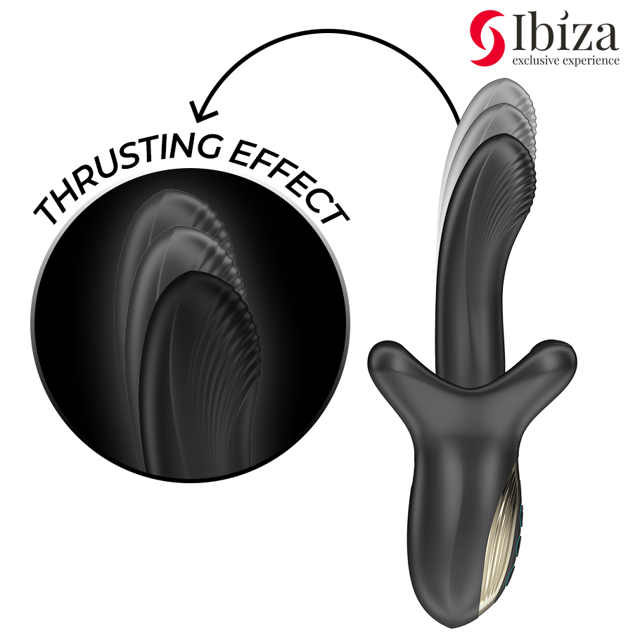 Ibiza - Vibrateur rabbit puissant avec effet de poussée et pulsations