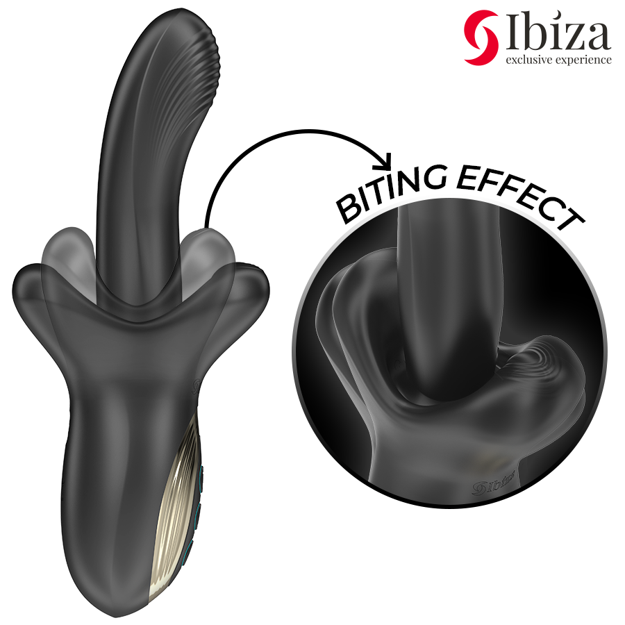 Ibiza - Vibrateur rabbit puissant avec effet de poussée et pulsations