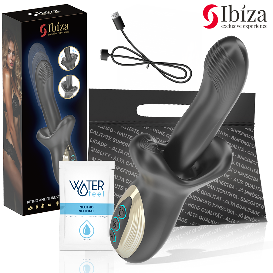 Ibiza - Vibrateur rabbit puissant avec effet de poussée et pulsations