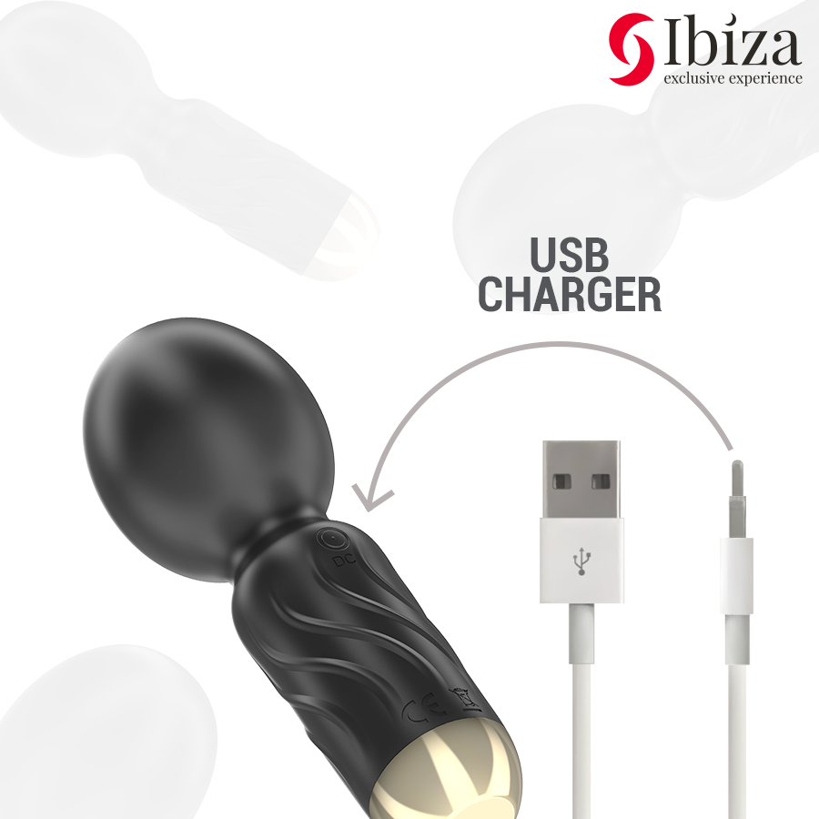 Ibiza - Mini vibrateur de poche Wand discret en silicone