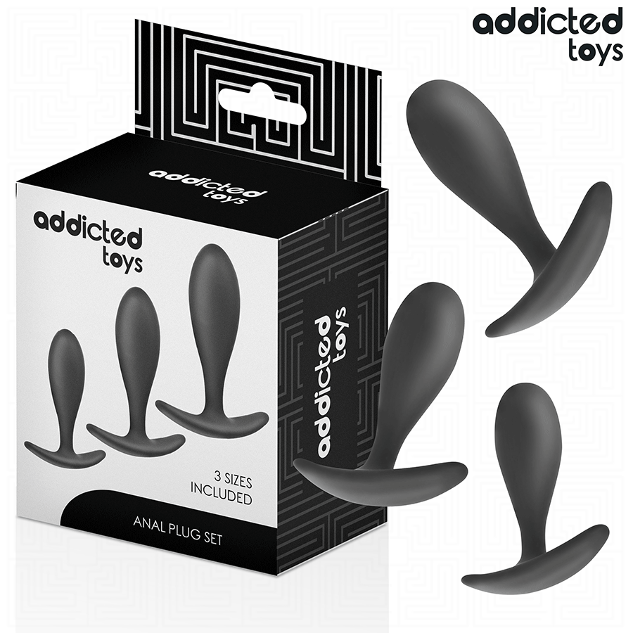 ADDICTED TOYS – Lot de 3 plugs anaux – vue complémentaire