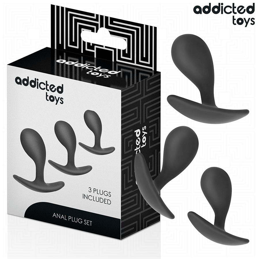 ADDICTED TOYS – Lot de 3 plugs anaux – autre vue