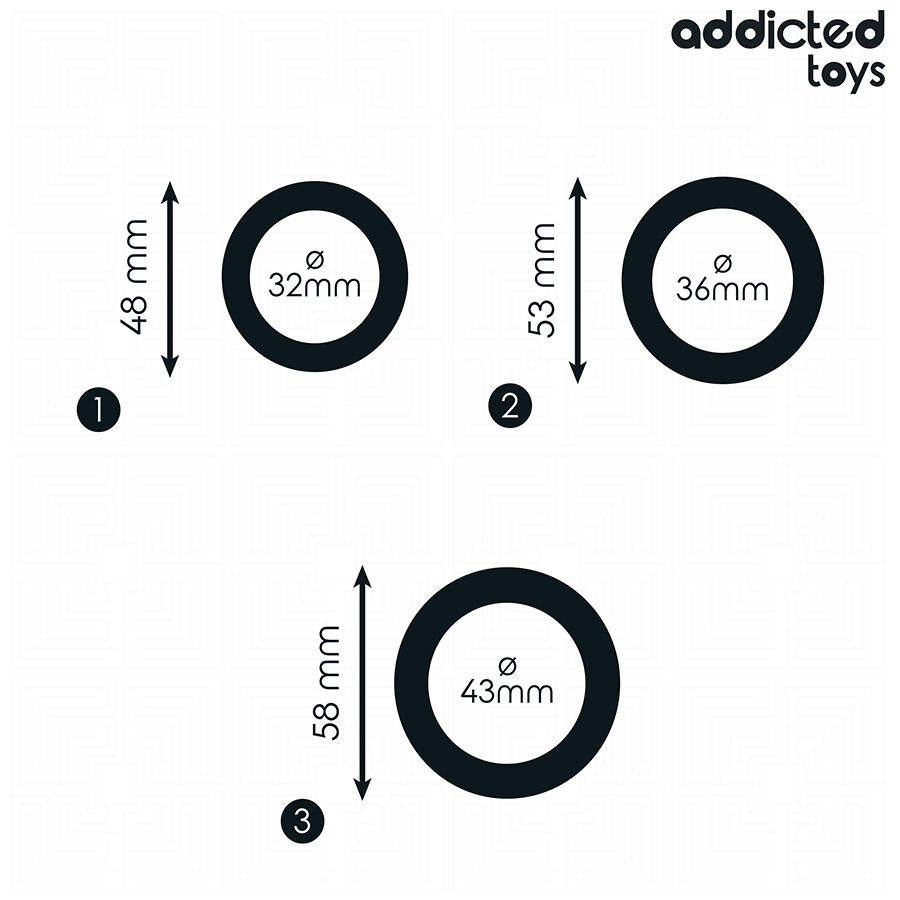 ADDICTED TOYS – Lot d’anneaux en silicone – présentation du produit