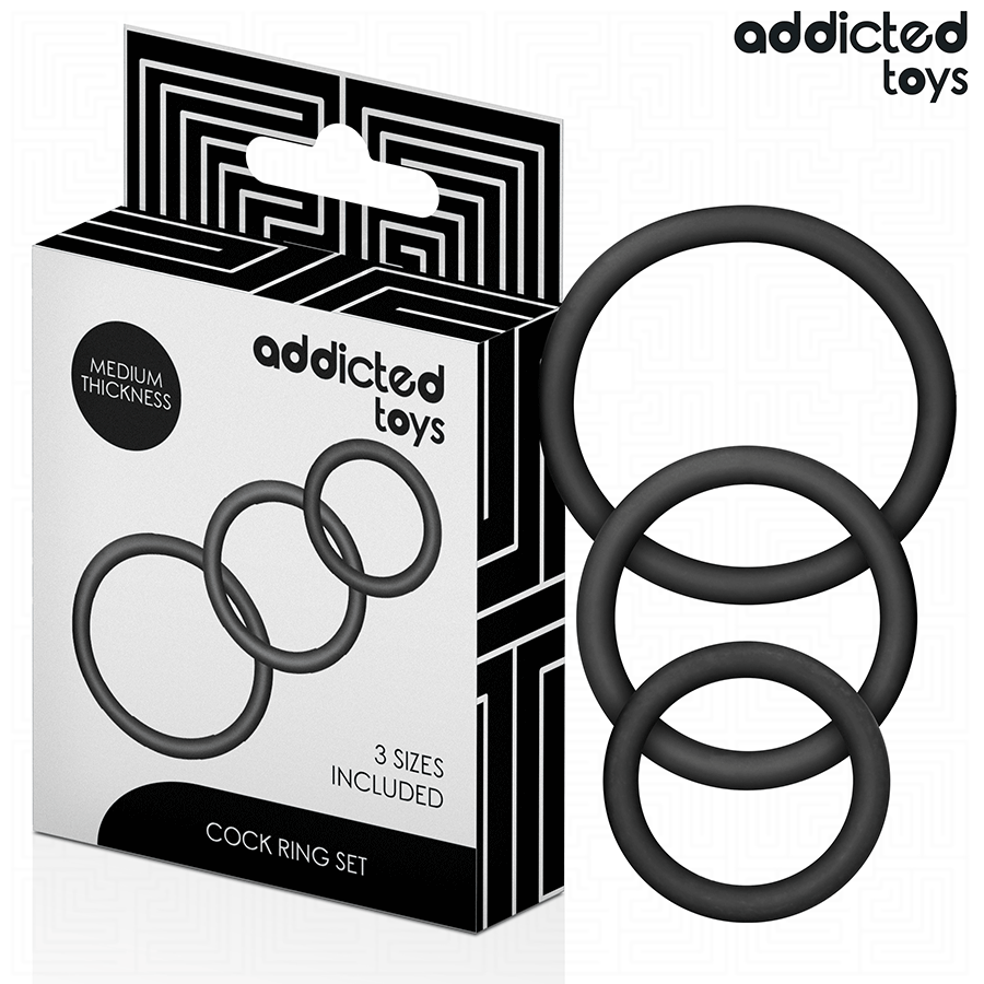 ADDICTED TOYS – Lot d’anneaux en silicone – vue complémentaire