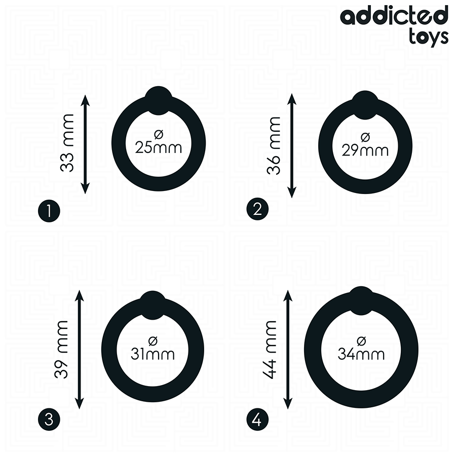 ADDICTED TOYS – Lot d’anneaux en silicone à pression – présentation du produit