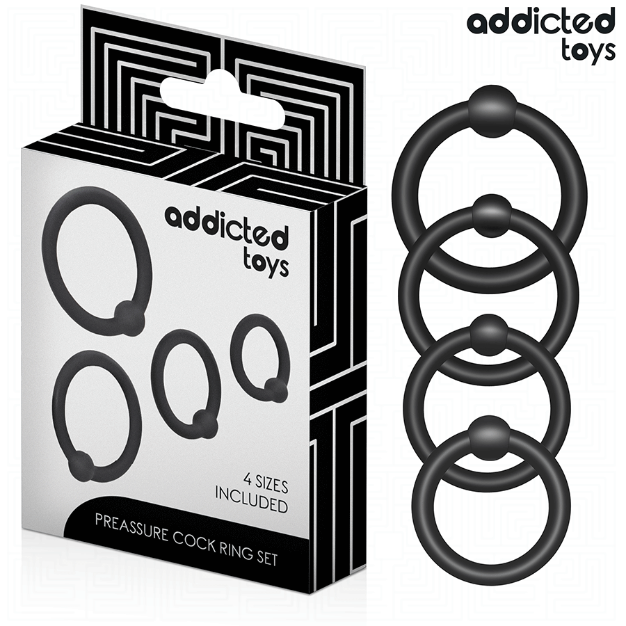 ADDICTED TOYS – Lot d’anneaux en silicone à pression – vue principale