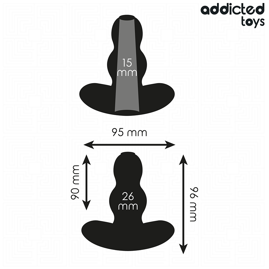 ADDICTED TOYS – Plug anal creux en silicone – profil