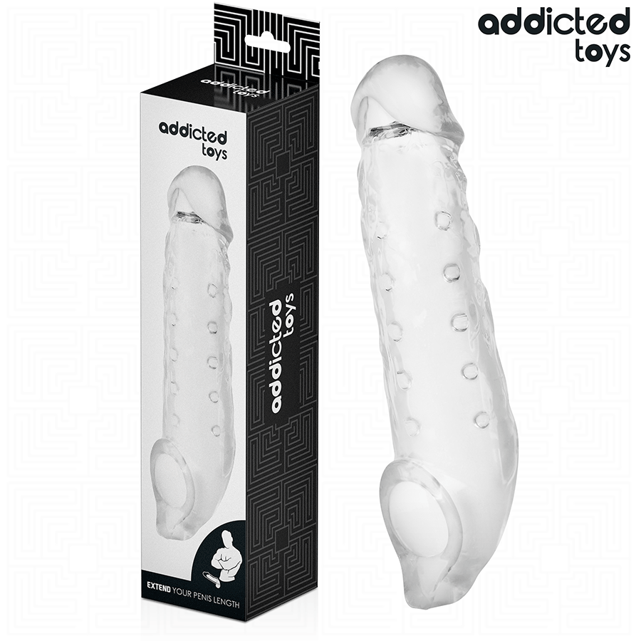 ADDICTED TOYS – Extension de pénis transparente – vue principale