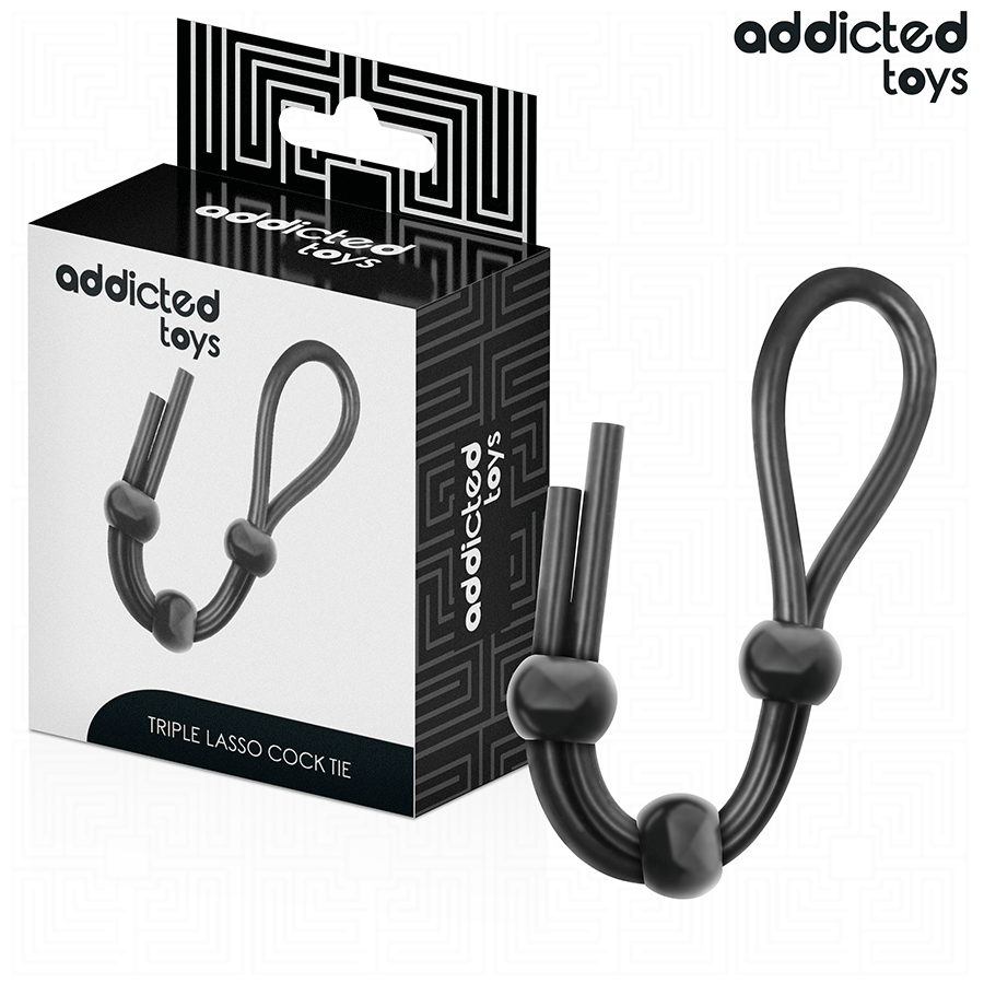 ADDICTED TOYS – Anneau pénis réglable en silicone – présentation du produit