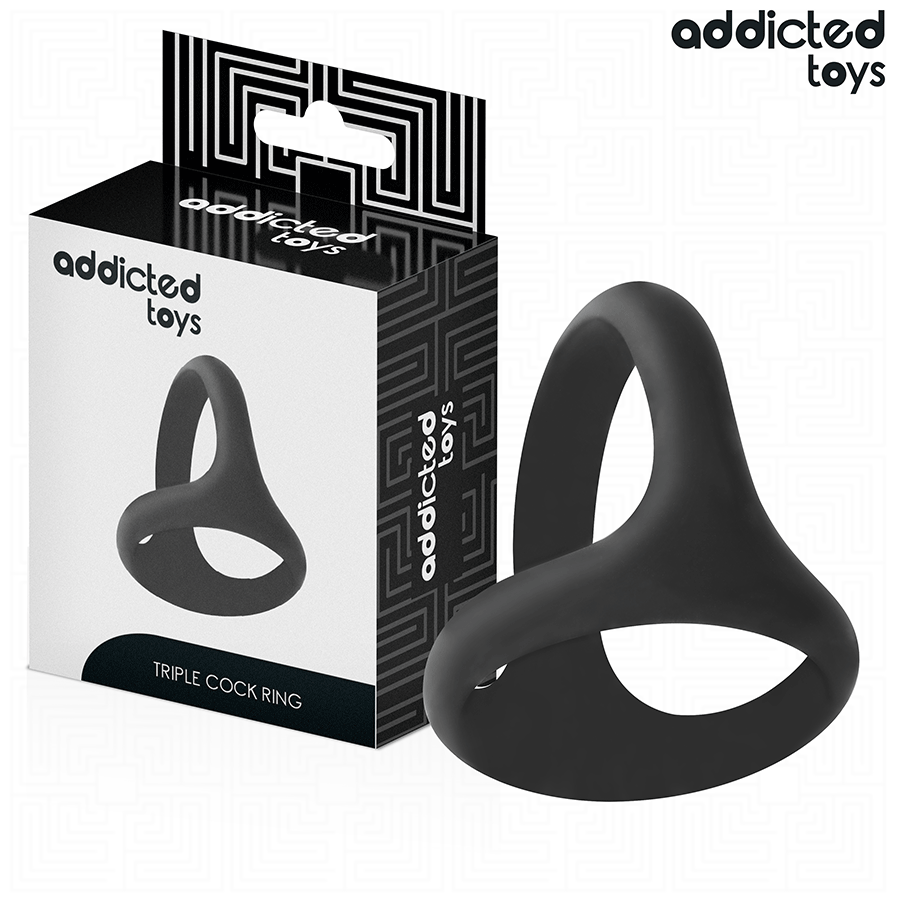 ADDICTED TOYS – Anneau pénis triple épais – vue principale