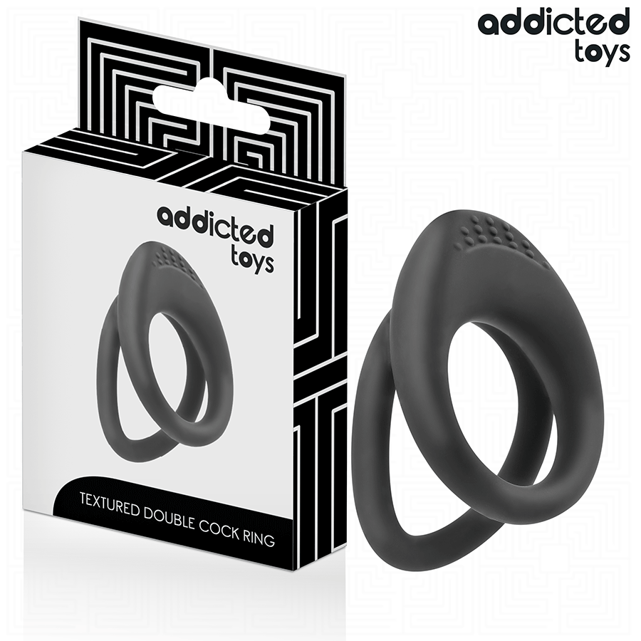 ADDICTED TOYS – Anneau pénis à double texture – vue principale