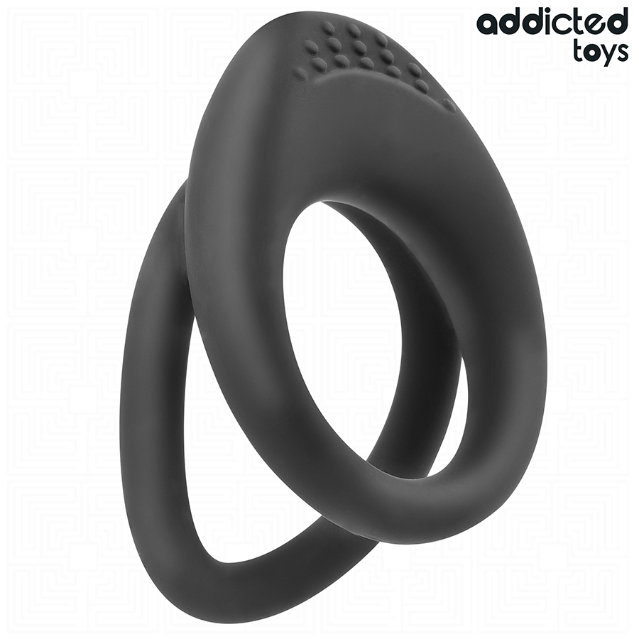 ADDICTED TOYS – Anneau pénis à double texture – détail de la texture