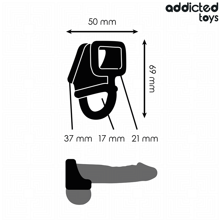 ADDICTED TOYS – Anneau pour cage à pénis – présentation du produit