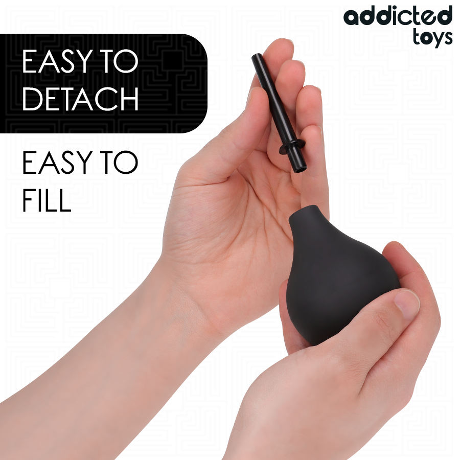Poire de lavement anal de voyage ADDICTED TOYS – détail de l’embout