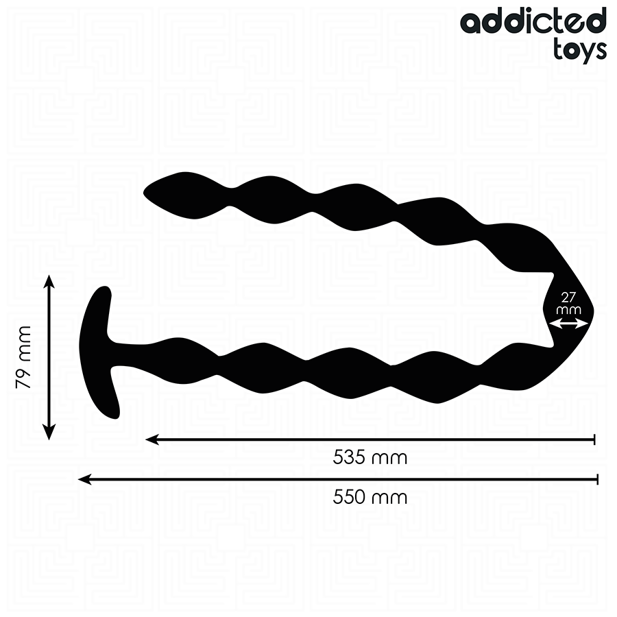 ADDICTED TOYS – Plug anal extra long – présentation