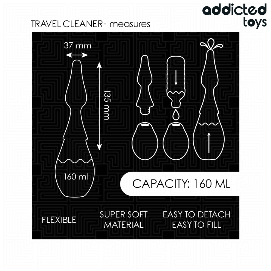 Kit de lavement anal de voyage ADDICTED TOYS – détail du produit